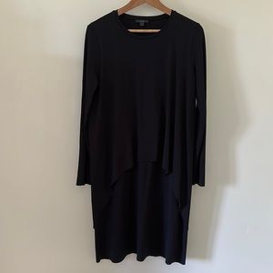 COS Black Layered Long Sleeve Dress (size M)